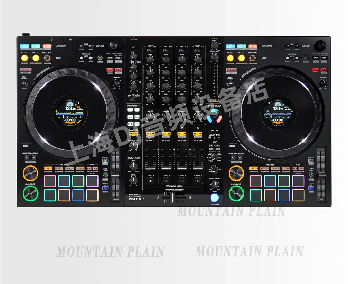 Pioneer DDJ-FLX10 Quad Channel Digital DJ Controller, Disc Player, All-in-One