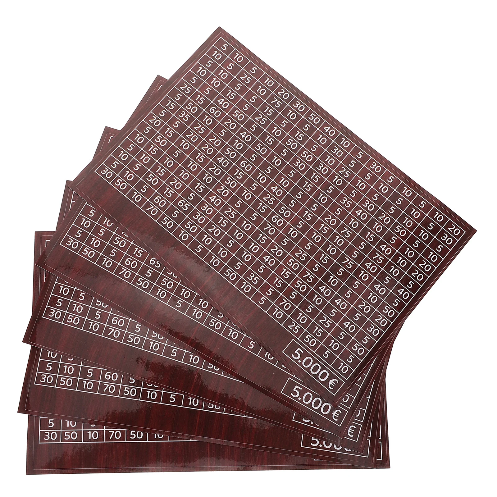 Feuilles d'autocollants pour économiser de l'argent, 50 pièces, traqueur d'économie d'argent marron clair pour tirelire, pot d'épargne, étiquette, comptage, défi, Budget