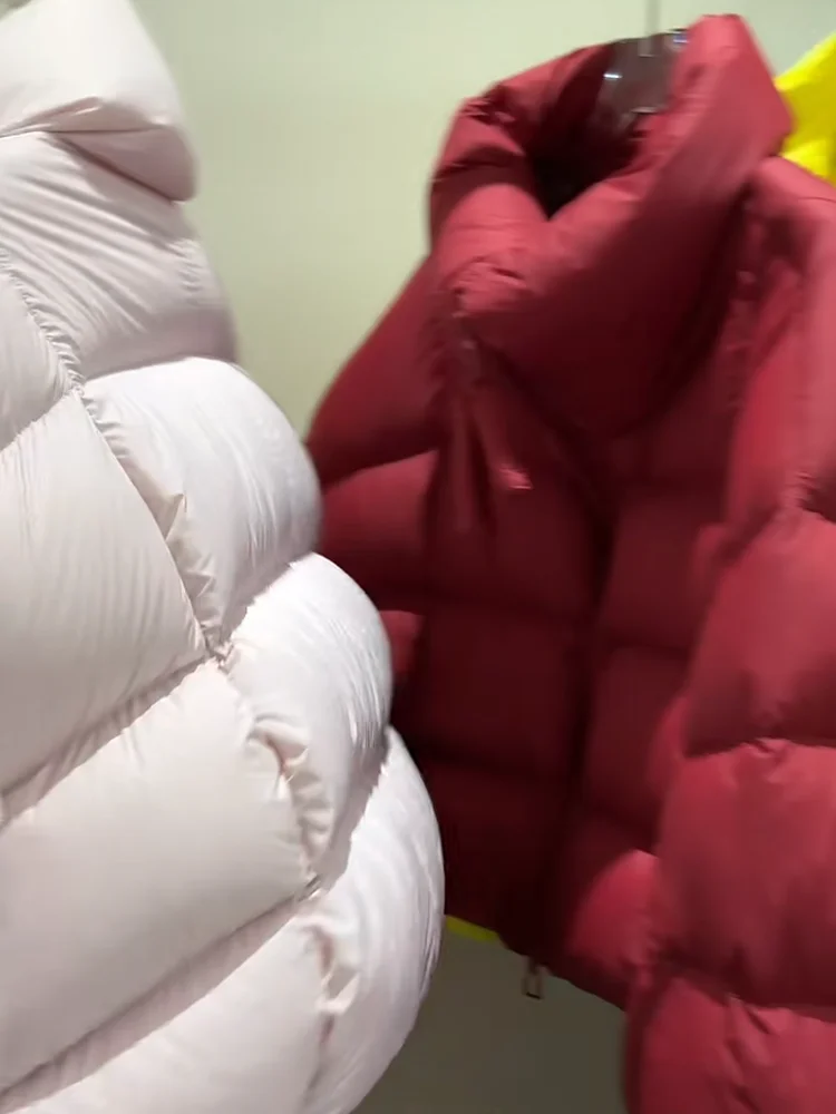 Koreaanse Sle ort Puffer Jaet vrouwen Winter Warme Bovenkleding Brood aap Stand Kraag donsjas Ci Casual Lange Sve