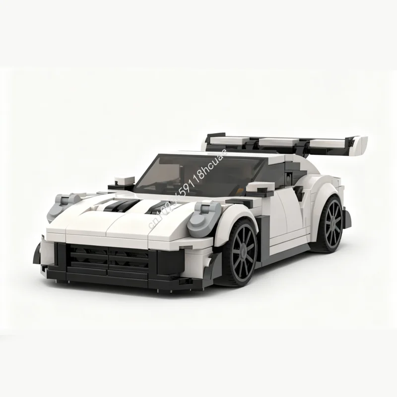 

349 шт. MOC гоночный автомобиль GT3 RS модель автомобиля строительные блоки ремесленные игрушки образование кирпичная архитектура рождественские подарки