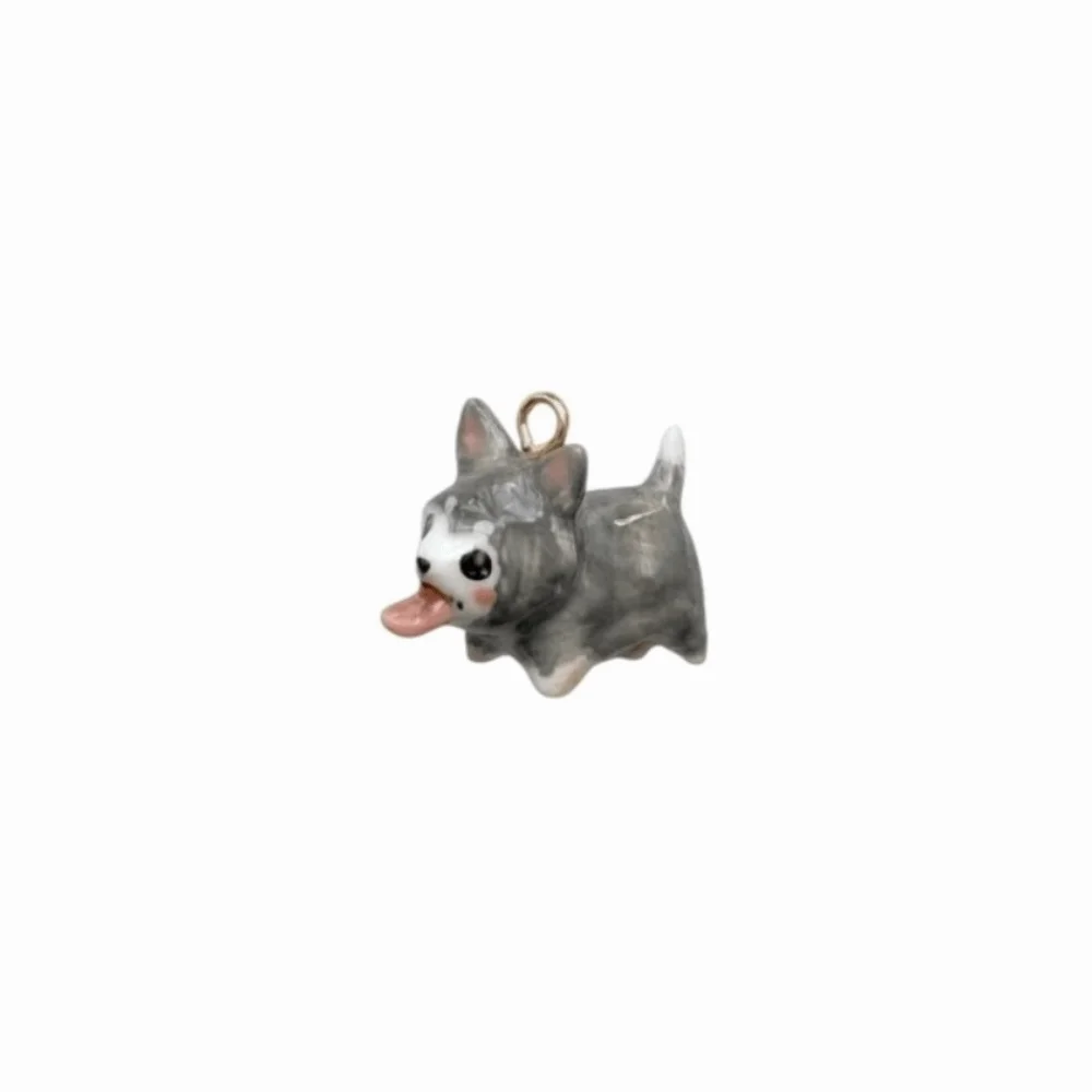 Bull Terrier Fashion Puppy Necklace Pendant Cute Creative Dog Pendant Animal Enamel Beagle Pendant Necklace Accessories