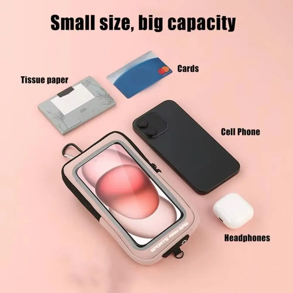 ملموس الهاتف الذراع العصابات الذراع/المعصم/الكتف 7 بوصة للجنسين الهاتف الخليوي شارات مطاطا متعدد الألوان حقيبة التخزين الأساور الناقل