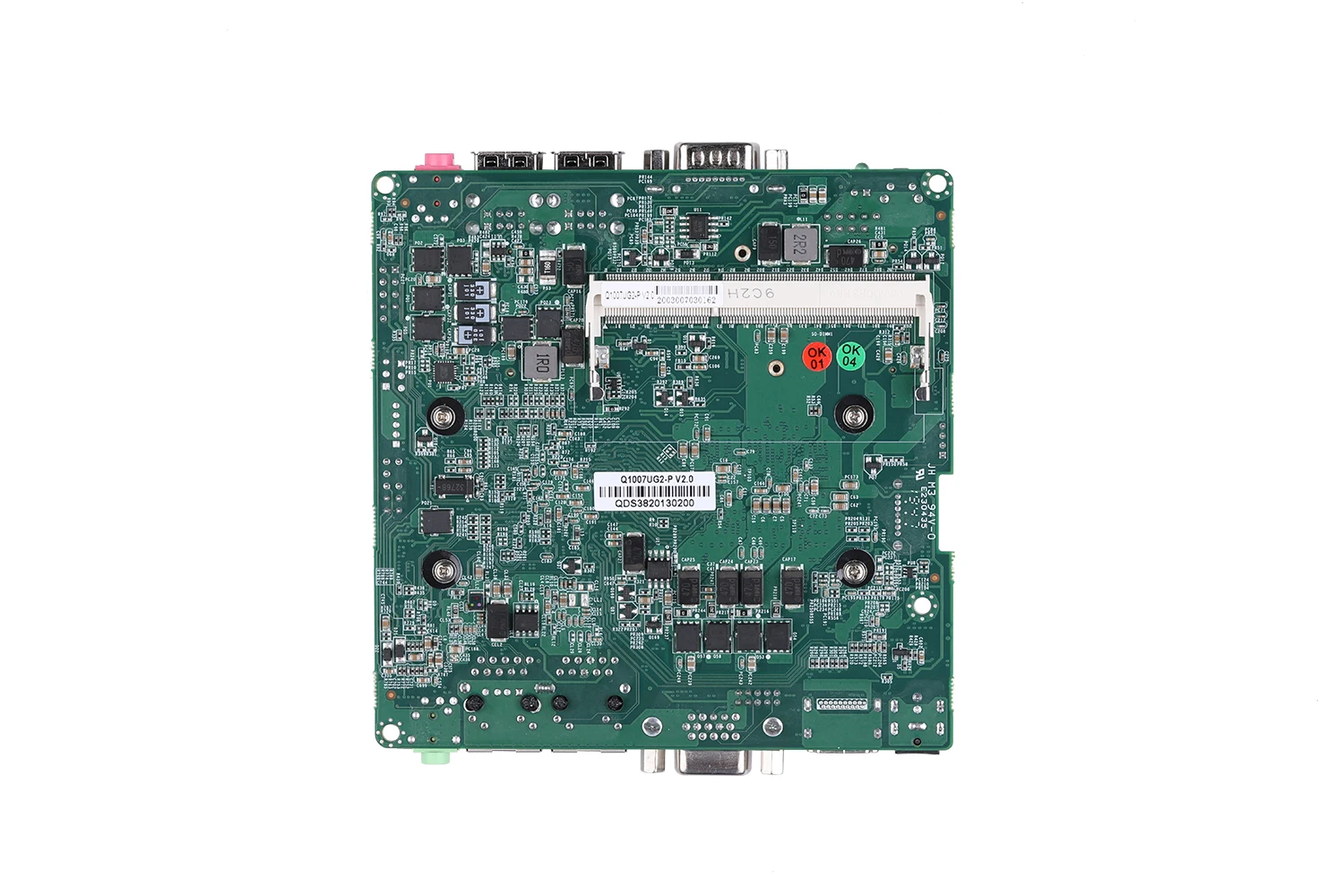 QOTOM MB2U213-0300 Q107S Q210S Q220S اللوحة الأم للكمبيوتر الصغير Celeron 1007U/Core i3-3217U/i5-3317U 12*12 سنتيمتر المزدوج LAN WIN 10/Linux