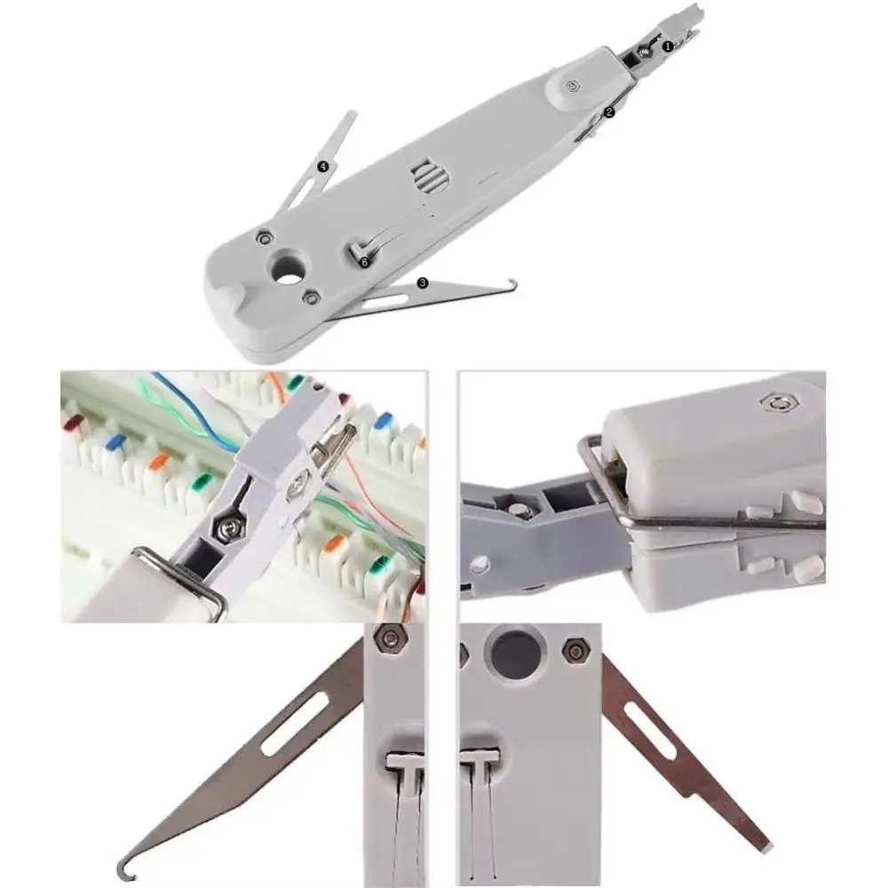 Original Gray Punch Down Tool Lsa-plus Krone Network Tool Kit Anti-Slip Handle Ergonomic Handle Professional Tool Kit