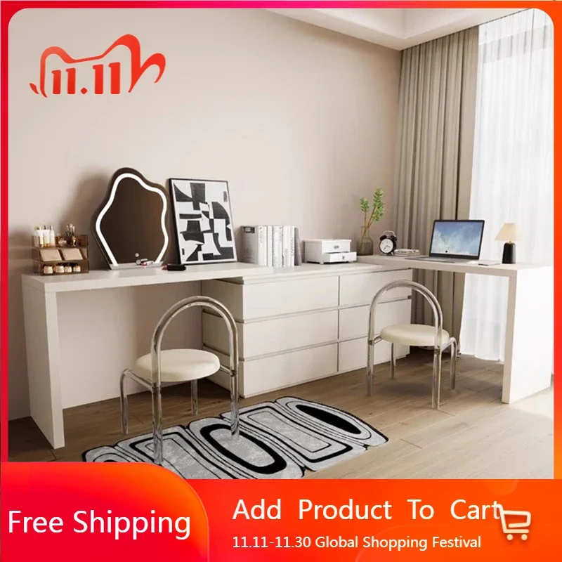 

Роскошный туалетный столик из цельного дерева, ящик для хранения в спальне, европейский туалетный столик для девочек, мебель для макияжа Tocador De Maquillaje