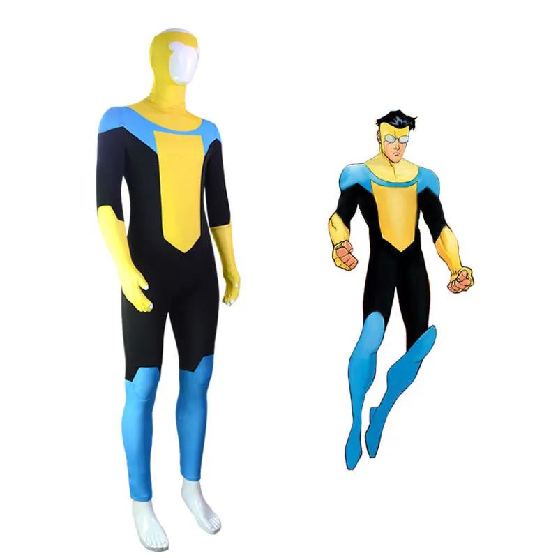 Invincible Mark Grayson Cosplay Costumes Jumpsuit Halloween Party Carnival Outfits