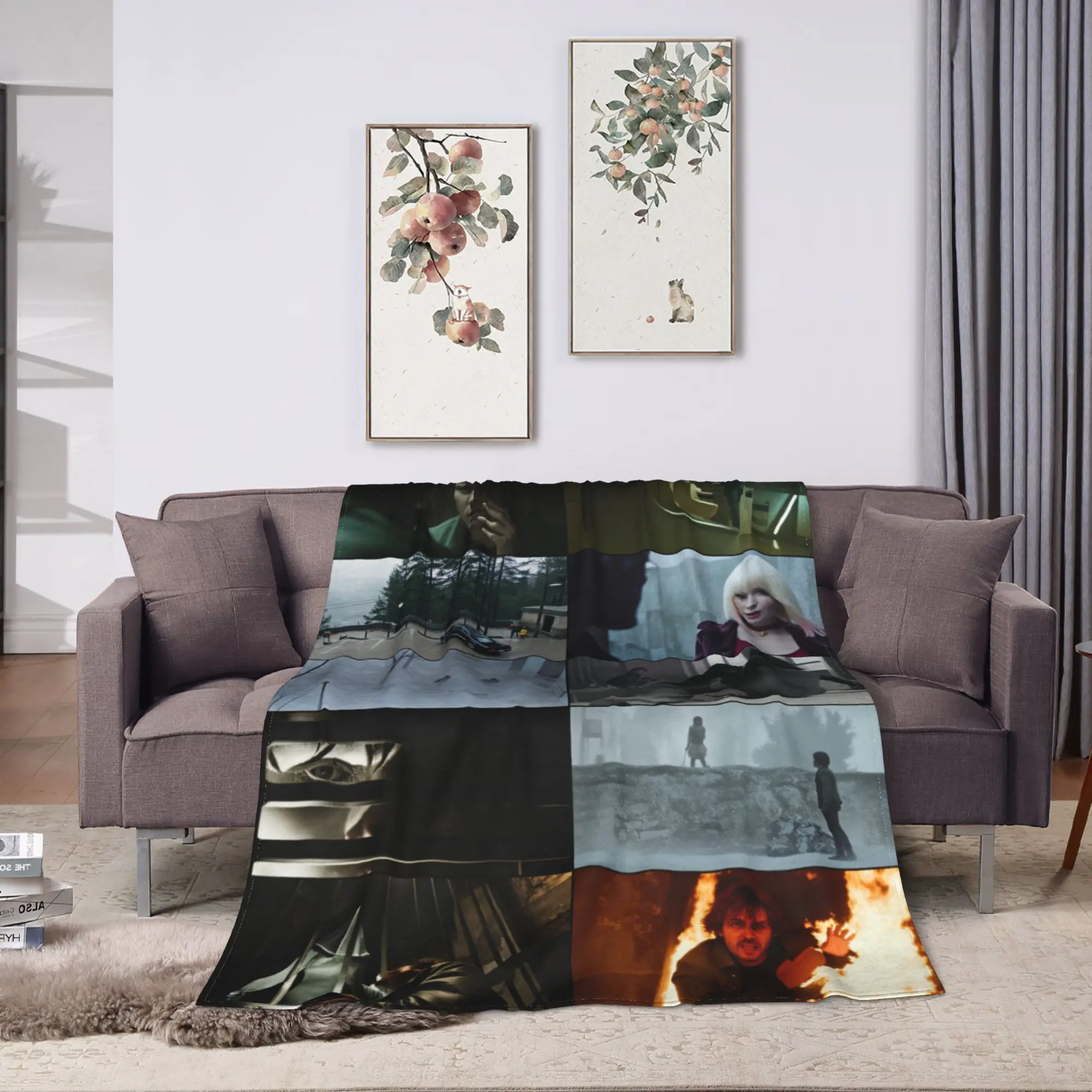 Return to Silent Hill Movie 2026 Soft Blanket  Picnic Plush Throw Blanket Fashion Couch Chair Flannel Bedspread Sofa Bed Cover