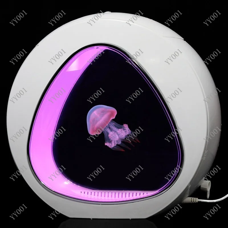 Desktop Jellyfish Aquarium Ecological Tank Home Decor For Red Moon Jellyfish View Ornament