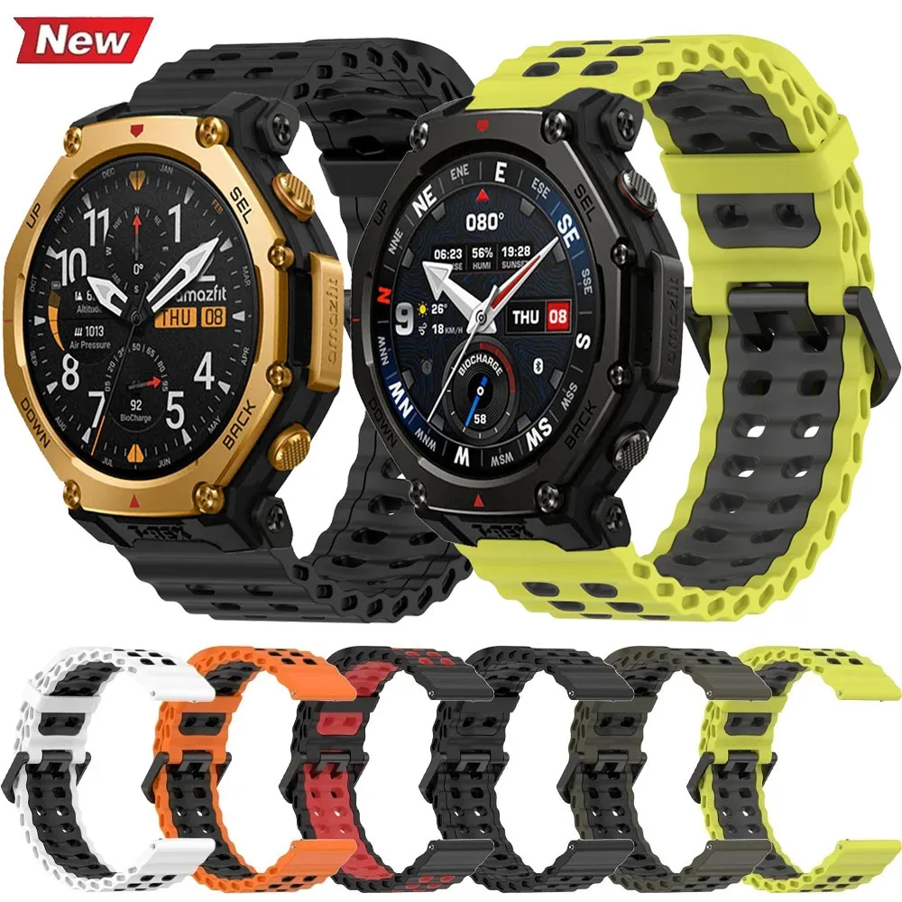 �y�Z�[�����z22 �~�����[�g���I�[�V�����V���R���X�g���b�v Amazfit T-Rex3 Pro 48mm/�o�����X 2-1 �ʋC���X�|�[�c���v�o���h Amazfit Active Max/Bip 6 �o���h�p