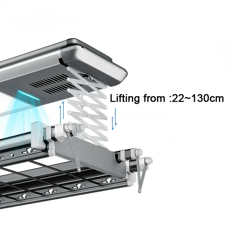Multifunktions-Smart-Fernbedienung, elektrisch anhebbar, Decke, Wäscherei, elektrisch, automatisch, zusammenklappbar, zum Trocknen von Kleiderständern 2024