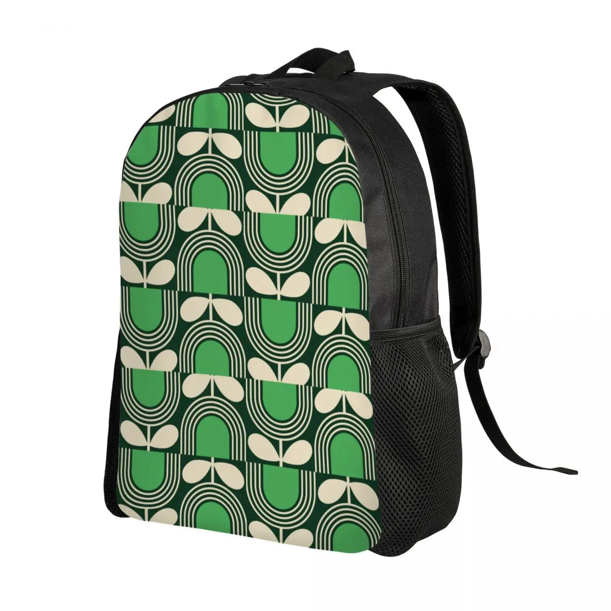 Custom Striped Tulip Print Travel Backpack Men Women School Laptop Bookbag Orla Kiely Art College Student Daypack Bags