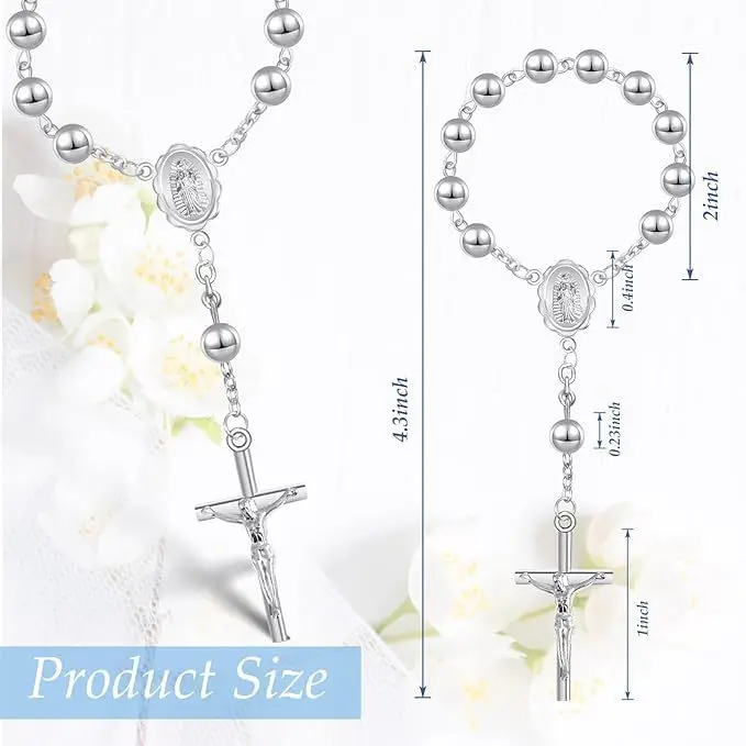 Mini Rosary Baptism finger rosary Gift Holy Communion Wedding Party Dropshipping