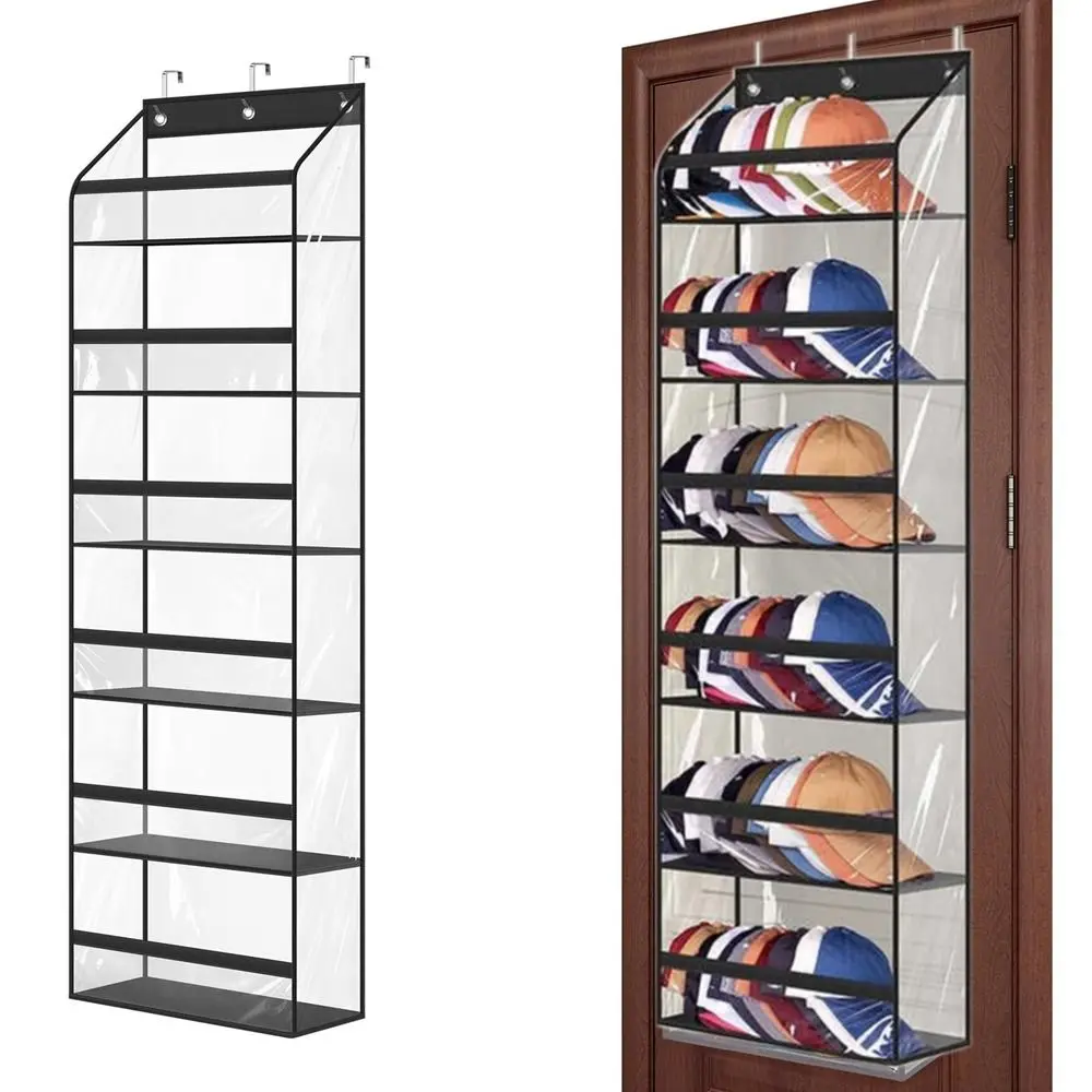 

Wall Mounted Multi-layer Storage Bag Visible Foldable Door Storage Hanging Bag Save Space Large Capacity Over The Door Organizer