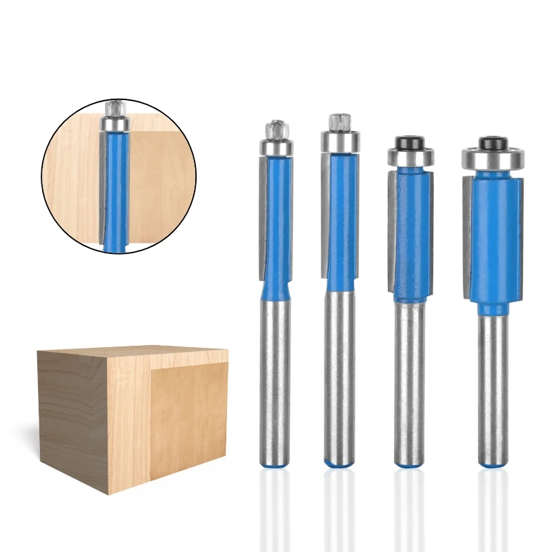 YUSUN Flush Trim Bit Router Bit Woodworking Milling Cutter For Wood Bit Face sh TriMill Tools Carbide Cutter End Mill