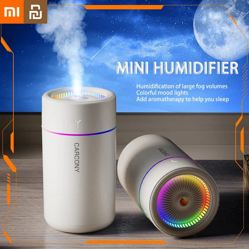 

Xiaomi Youpin Car Air Humidifier USB Essential Oil Diffuser Home Aroma Humidifier Mist Maker LED Night Light Mini Humidifier New