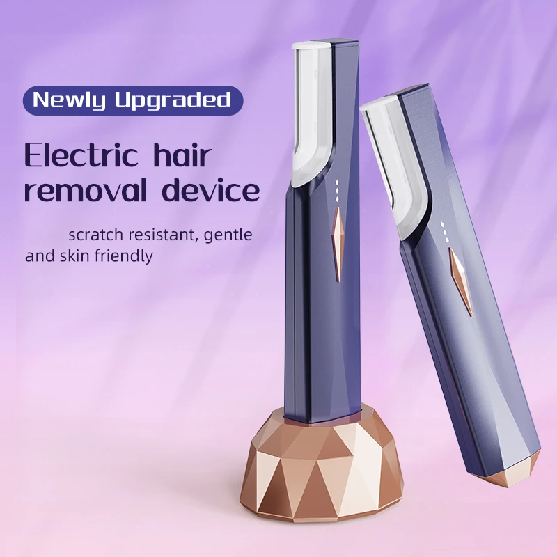New Electric Dermaplaning Tool Sonic Smooth Facial Razor for Women Men Eyebrow Trimmer Peach Fuzz Removal Device