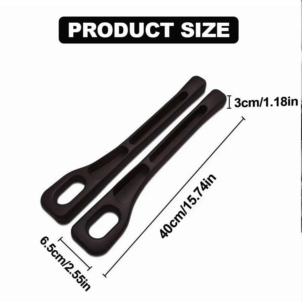 ที่อุดช่องว่างเบาะรถยนต์แบบกันน้ำ 2 ชิ้น พร้อมช่องเก็บของ 2 ร่อง อุปกรณ์ตกแต่งภายในรถยนต์