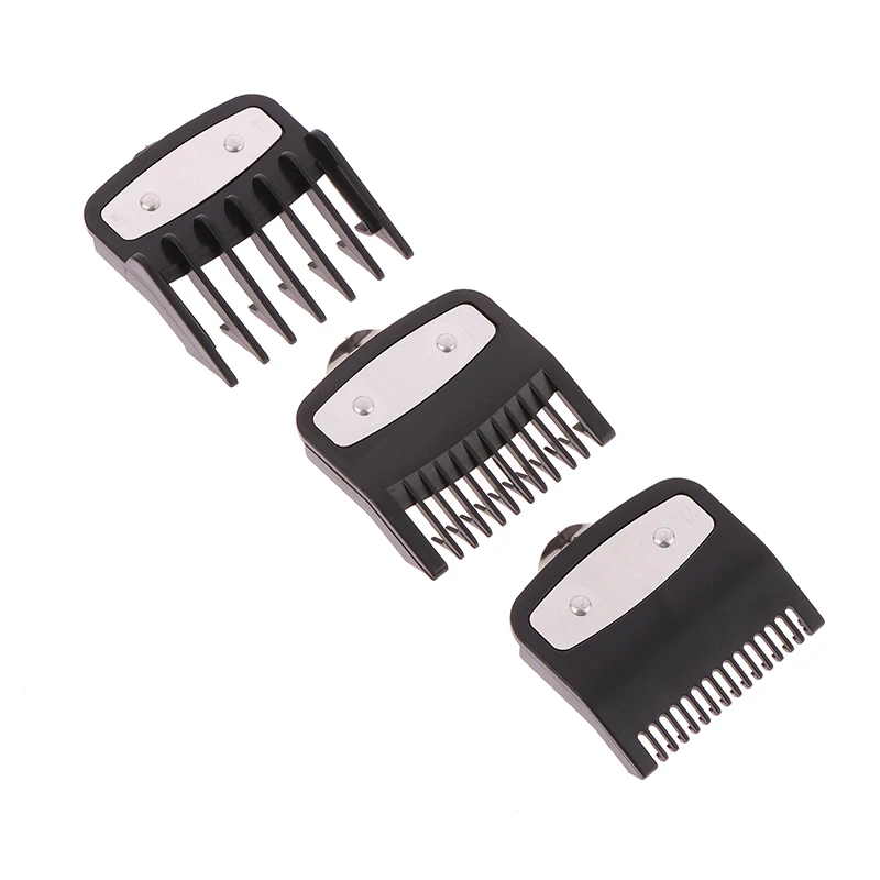 3 Pcs Hair Clipper Guards Guide Combs Trimmer Cutting Guides Styling Tools Attachment Compatible 1.5mm 3mm 4.5mm