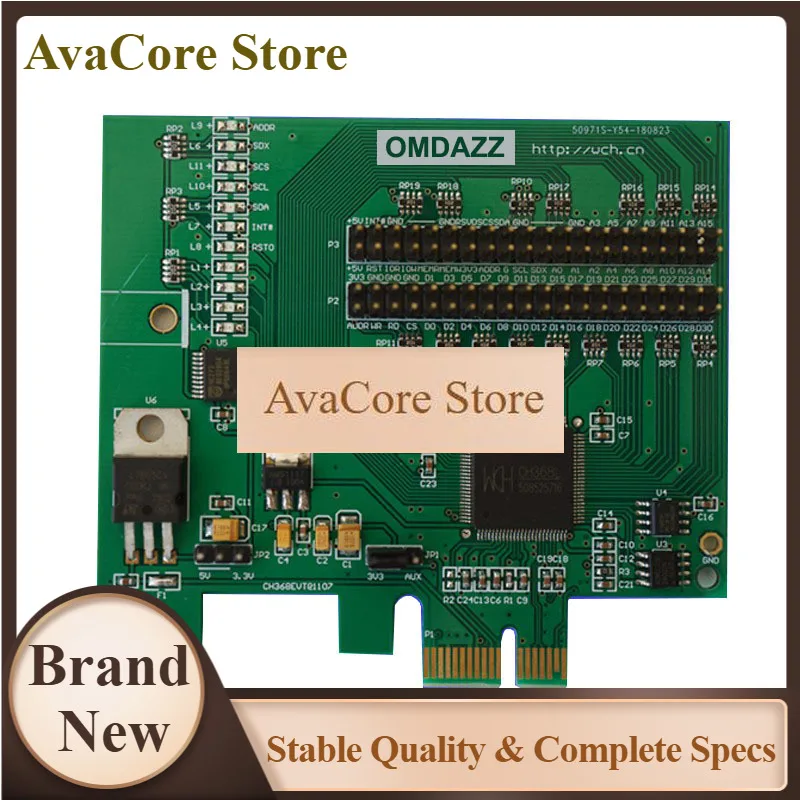 AvaCoreCH368 PCIE Development Board, PCIe Bus To 32-bit 8-bit Local Bus, Read Or Write IO MEM I2C SPI Flash