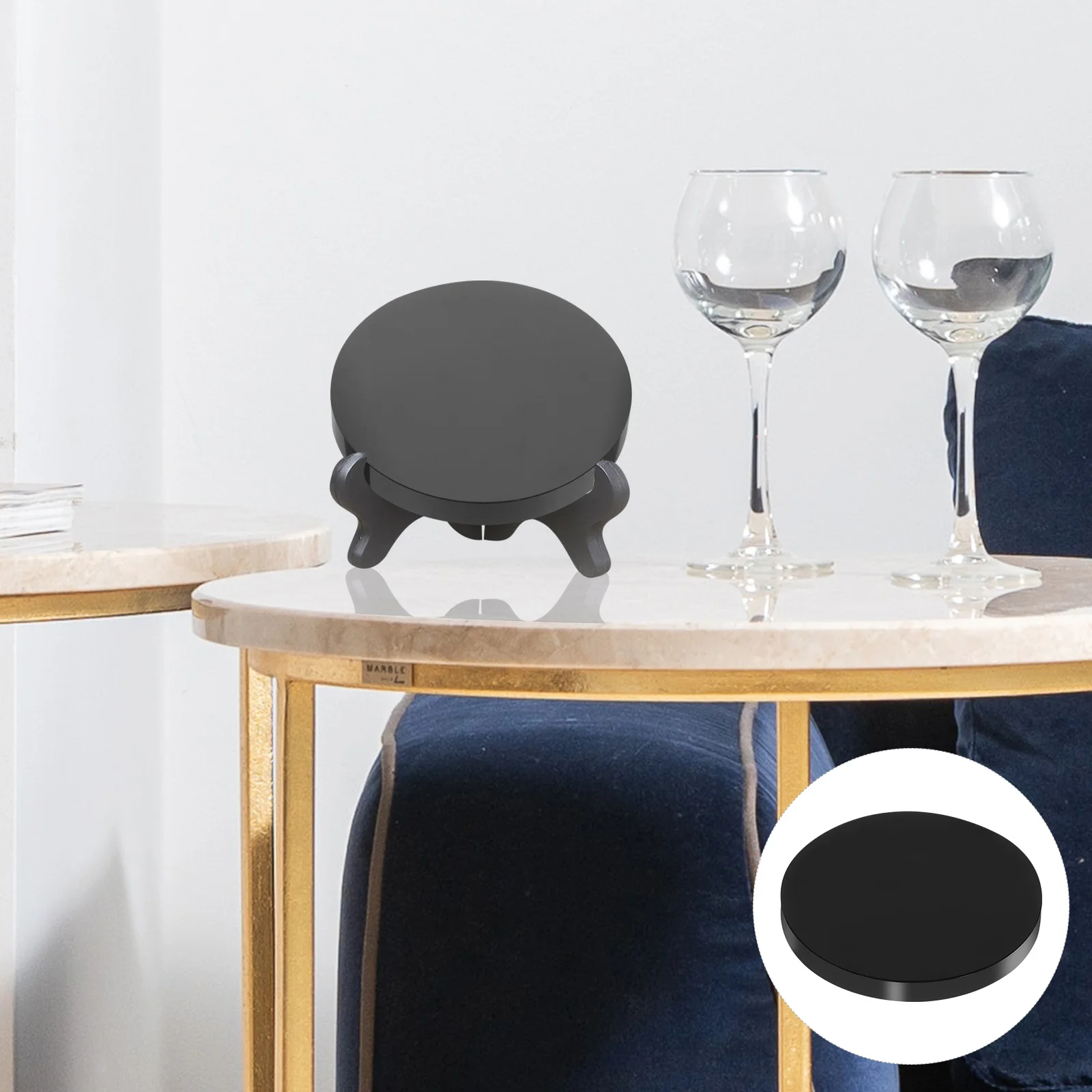 

Obsidian Long Lasting Decor Stone Plates Ornaments Mirror Unique