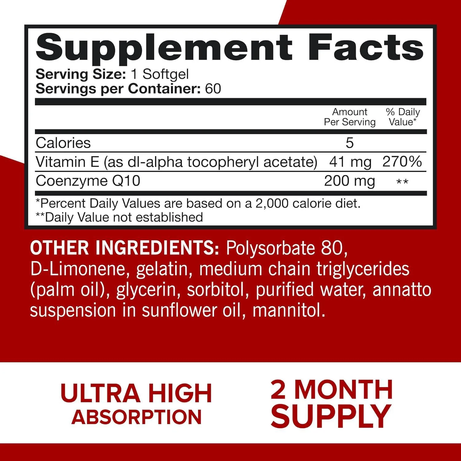 CoQ10 100mg Softgels, Ultra CoQ10 100mg, 3x Better Absorption, Antioxidant for Heart Health & Energy Production