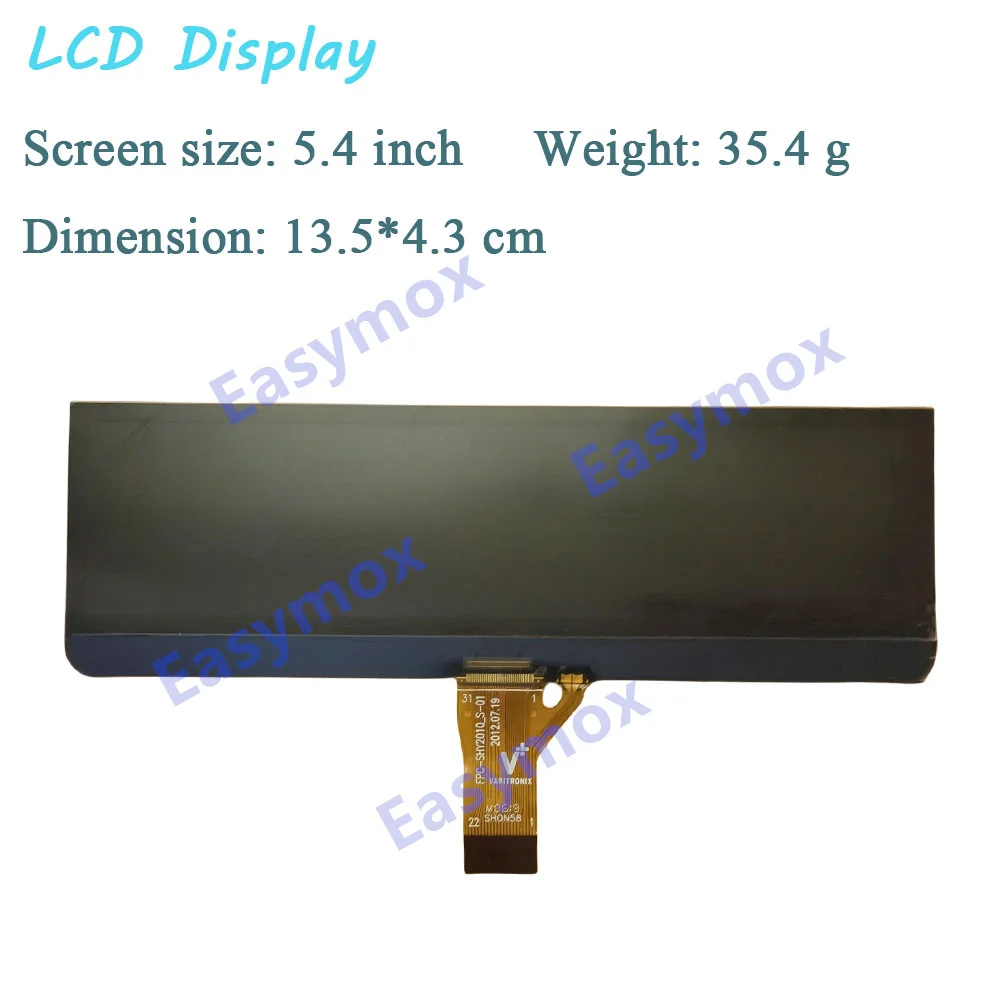 

FPC-SHY2010_S-01 5.4" Inch TFT LCD Display For Instrument Cluster Dashboard Screen Repair Car Motorcycle