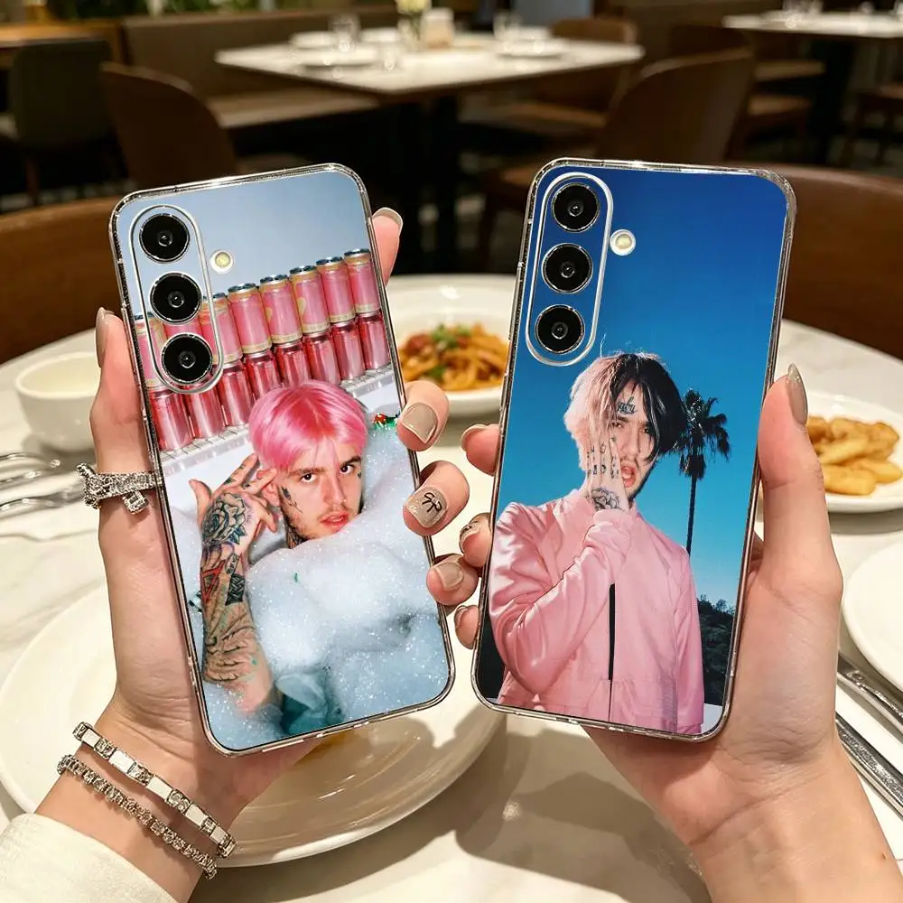 Rapper L-Lil P-Peep  Clear Hard Phone Case For Samsung A71, A70, A52, A51, A40, A30,Transparent Cover