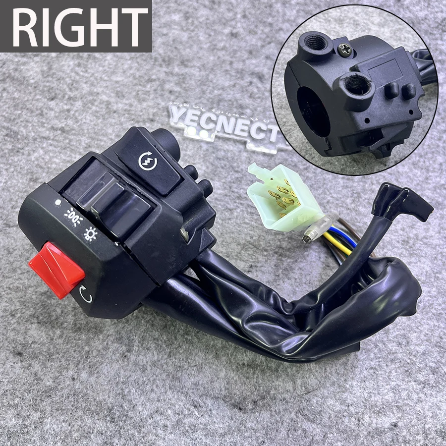 Yecnecty Motorcycle Horn Switch Electrical Parts Scooter Turn Signal Control Button Handlebar Parts For Honda CB400 1992-1998
