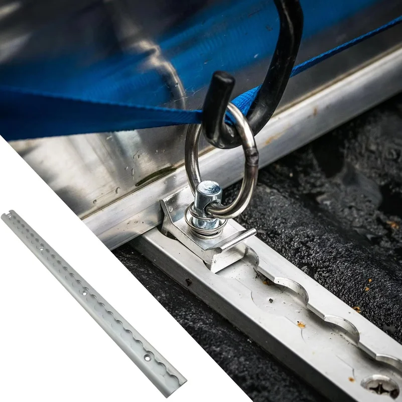 Aluminum Airline Rail 0.5M L-Track Control Tie Down Rail For Trailer Securing Motorcycles ATVs Tractors Dirt Bikes
