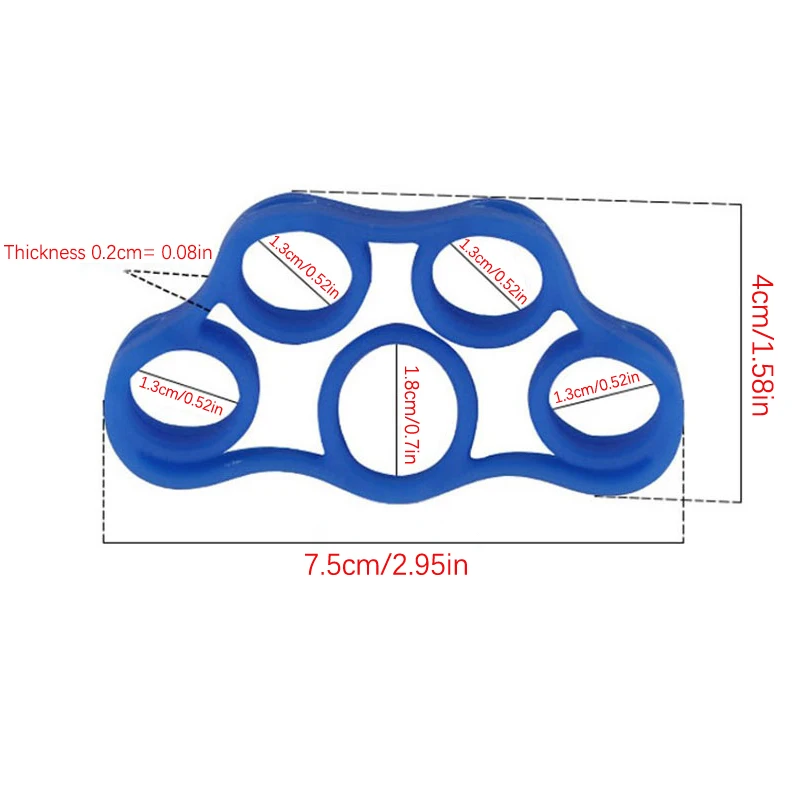 مدرب قوة قبضة الإصبع باليد ، شريط تقوية المقاومة ، تمرين التوتر