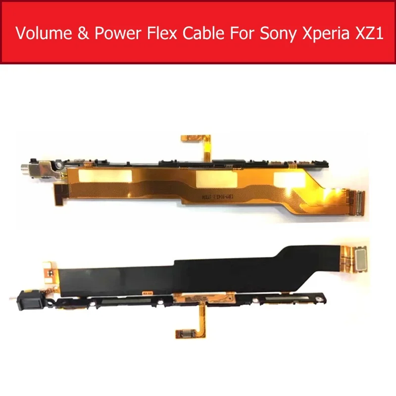 Power & Volume Flex Cable For Sony Xperia XA1/XA1 Plus/XA1 Ultra/XZ1/XZ1 Compact Main Side key Switch Button Flex Ribbon Repair