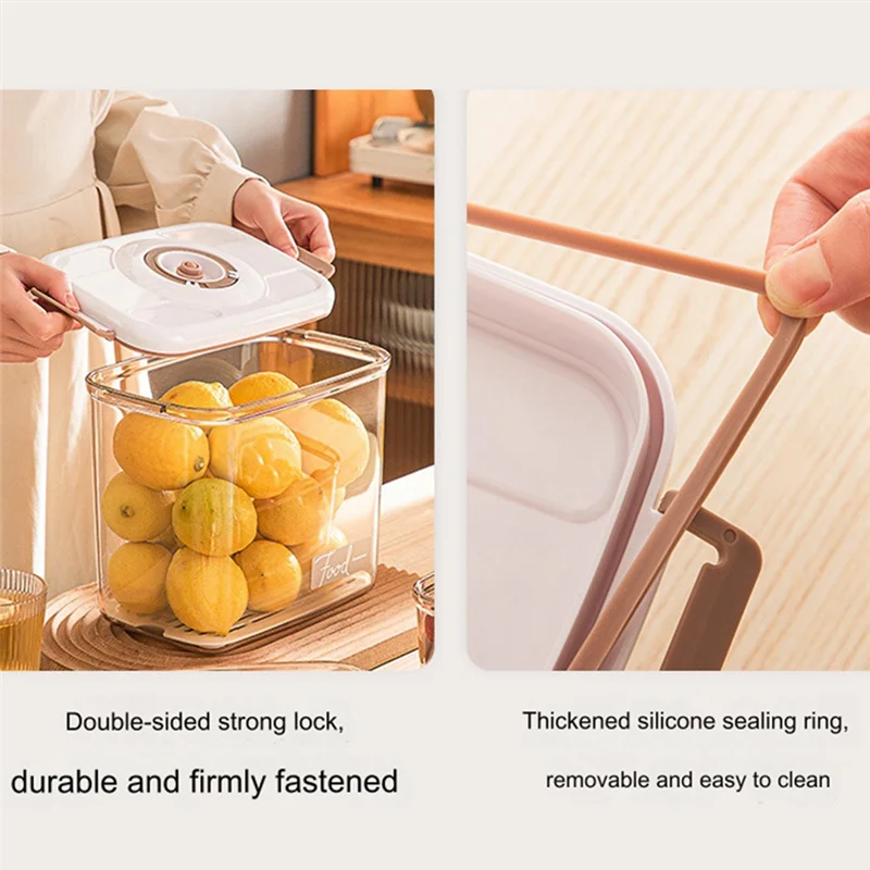 AY03-المطبخ عالية السعة حاوية تخزين المواد الغذائية صندوق حفظ الفراغ صندوق مختوم صندوق تخزين الحبوب المتنوعة