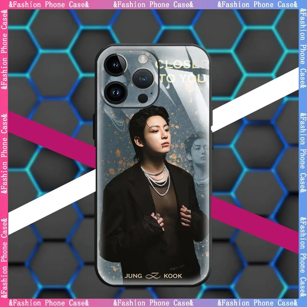 COOL J-JungkookS KPOP funda de teléfono AG acrílico cuidado suave para iPhone 17 air 16 e 15 14 13 12 11 Plus Mini Pro Max