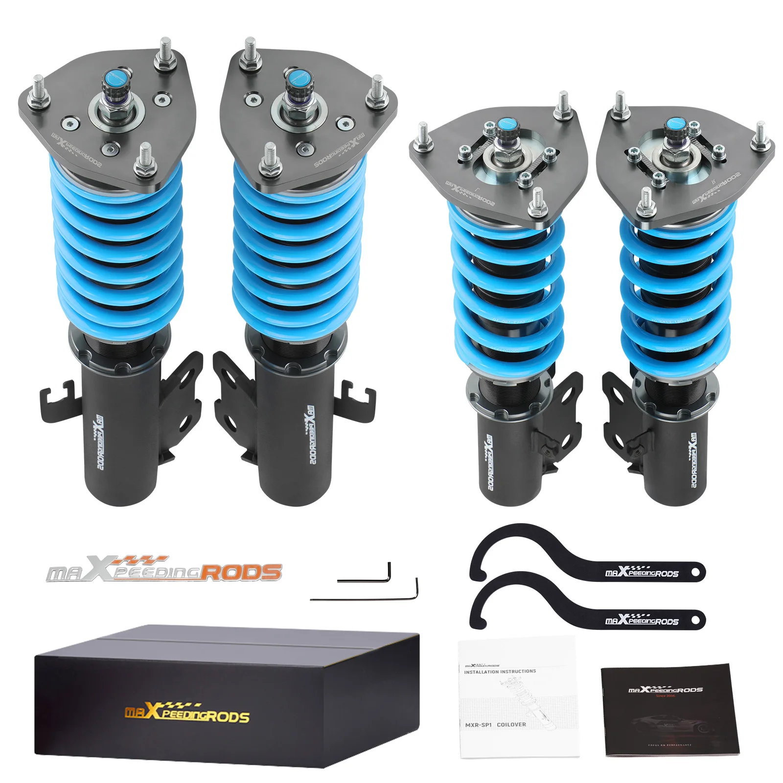 COT6 Adjustable Coilovers Shocks Struts for Subaru Impreza WRX GC8 1992-2000