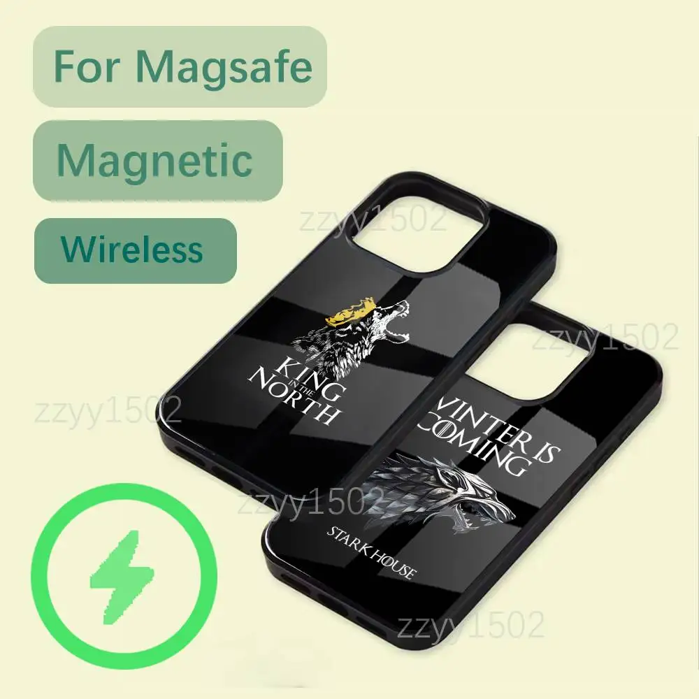 

Winter Coming Stark Phone Case For iPhone 17,16,15,14,13,12,11,Pro,Max,Plus,Mini,SE4,E Magsafe Wireless Charging