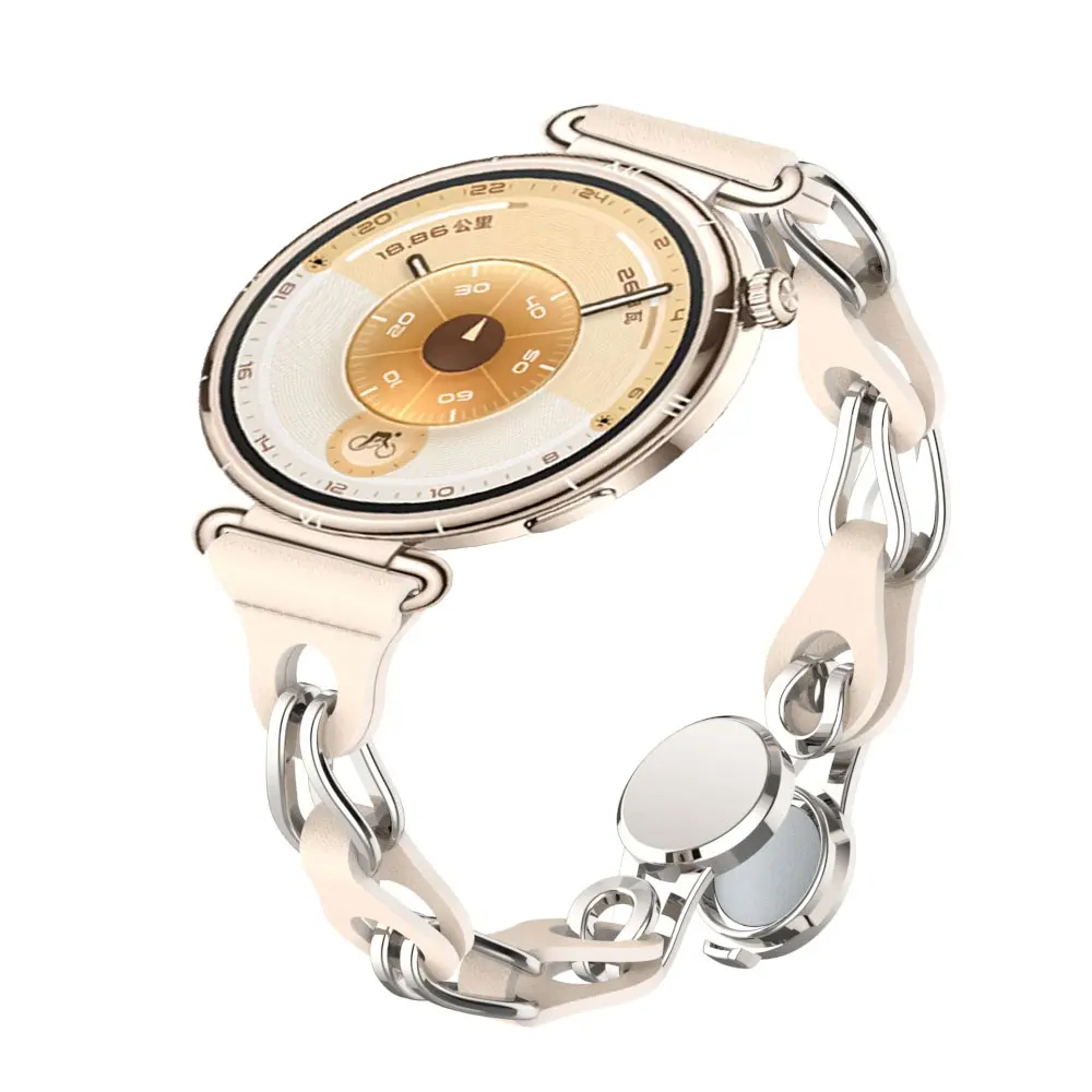 18 مللي متر 20 مللي متر 22 مللي متر الفرقة لهواوي GT4 5 6 41/46 مللي متر GT5pro 42 مللي متر حزام مغناطيسي ل Amazfit Bip5 6 غالاكسي ساعة 7 6 5 4 النساء سوار #2