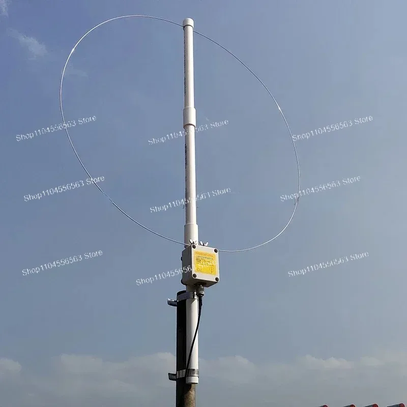 K-180WLA Active Loop Antenna 5M Version: 0.1-180MHz, 20dB Gain, Battery-Powered, for SDR Radio