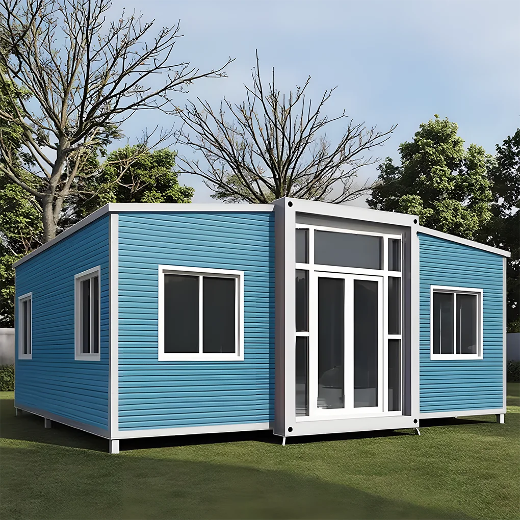 Casa Contenedor Prefabricada de Lujo Personalizada, Expandible, de Dos Dormitorios, Villa Prefabricada, Casa Plegable, Casa Portátil