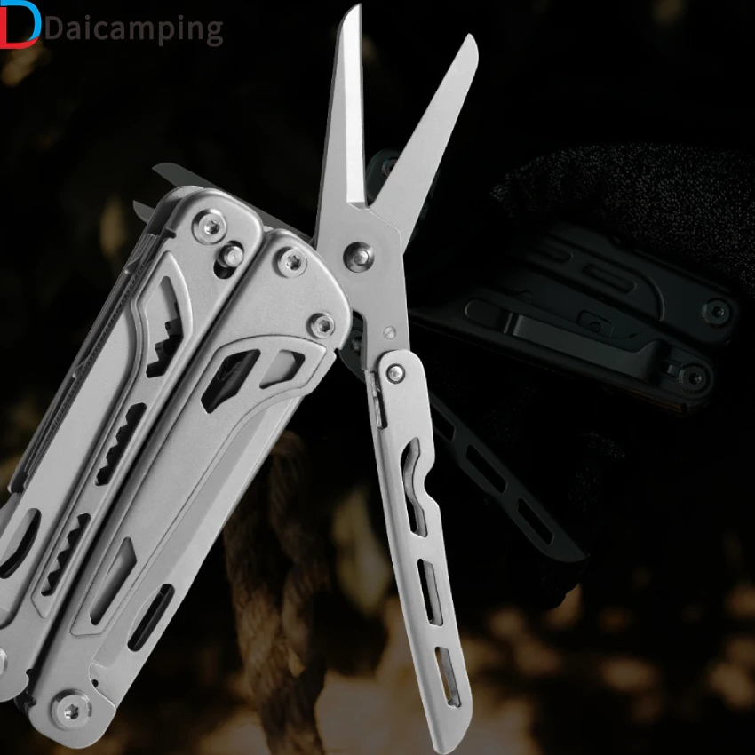 

Daicamping DL5 EDC Tools Multifunctional Big Scissor Plier Camping Gear Blade Multitool Clip Army Swiss Folding Multi Knife