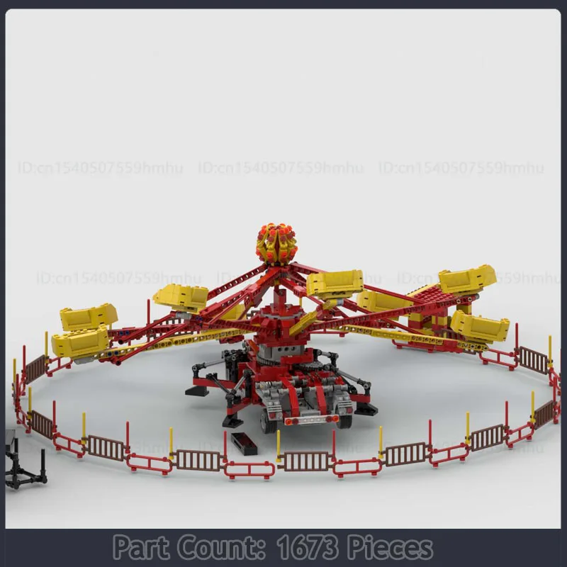 GBC Module Moc Building Blocks Fairground Ride Creative Motor Technology Bricks DIY Assembly Puzzle Model Toys Gifts