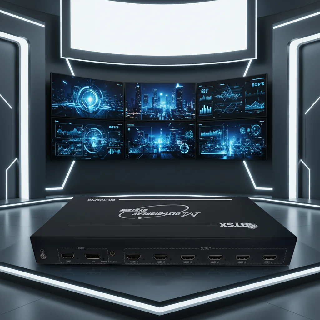 8K Multi-Display Controller: Real-Time No-Latency, HDMI Audio Follow - Great for Conference/VR/Ring Screen Theaters