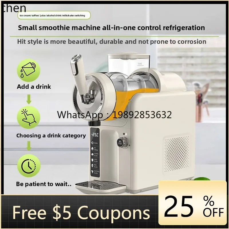 

ZZ Snow Melter Small Household Cold Drink Ice Cream Machine Multifunctional Self-Cleaning Smoothie Machine