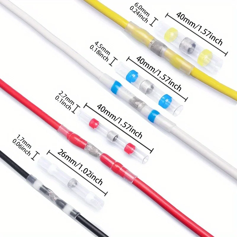 Schrumpfverbinder mit Schweisring, IP67 Wasserdicht, Schrumpfschlauch für die Verbindung von Elektrogeräten, Kabelverbinder-TerminalsSchrumpfverbinderSchweisringKabelverbinder-TerminalsVerbindung von Elektrogeräten – Detail 12