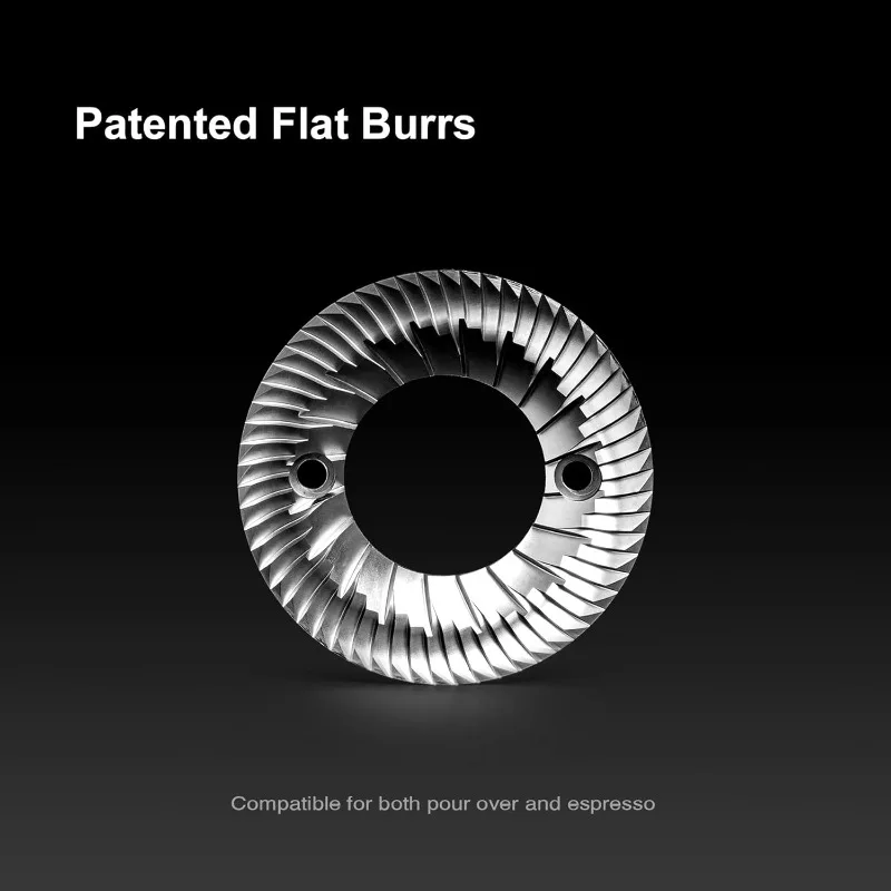 Molinillo de café de rebaba plana Sculptor 078S, molinillo de café expreso eléctrico con ajuste continuo de aspereza, adecuado para