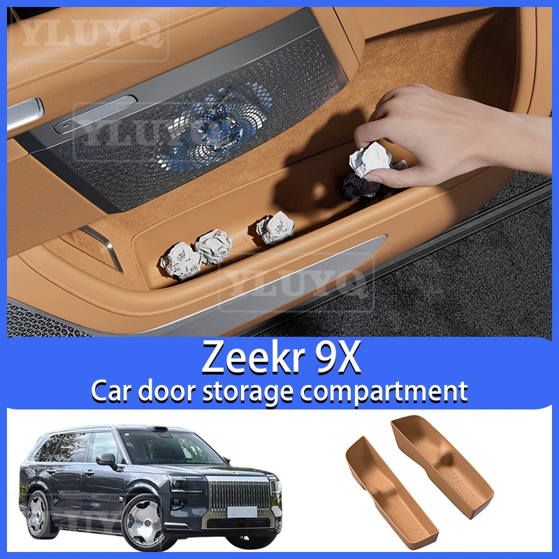 

ZEEKR 9X car door lower storage box slot organizer mat noise-reducing interior accessory