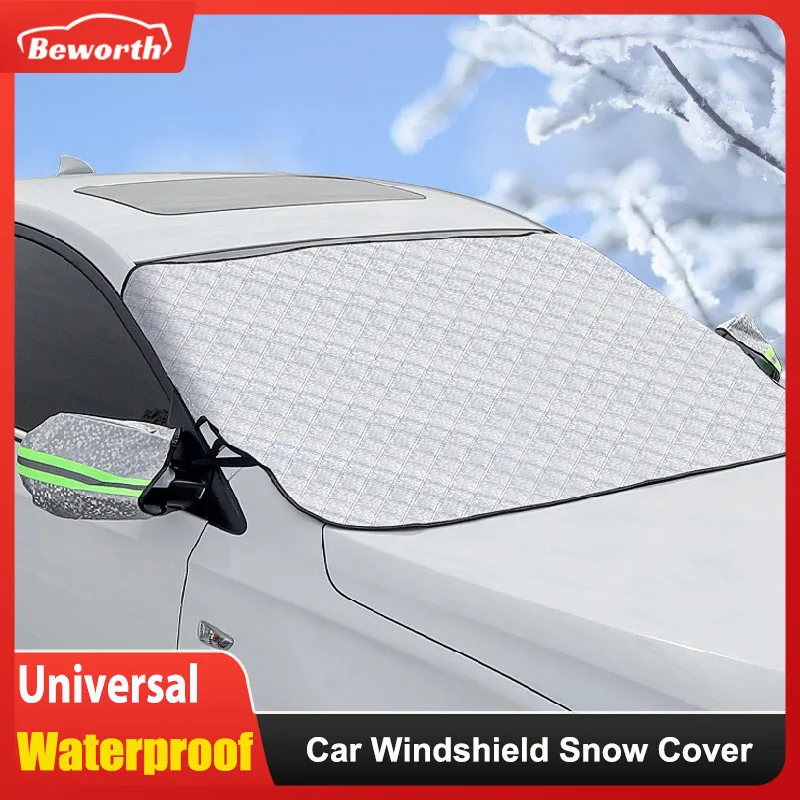 

Универсальный автомобильный снежный чехол, зимнее лобовое стекло, солнцезащитный козырек, защита от мороза, защита от солнца, защита от ледяного дождя, переднее лобовое стекло для внедорожника
