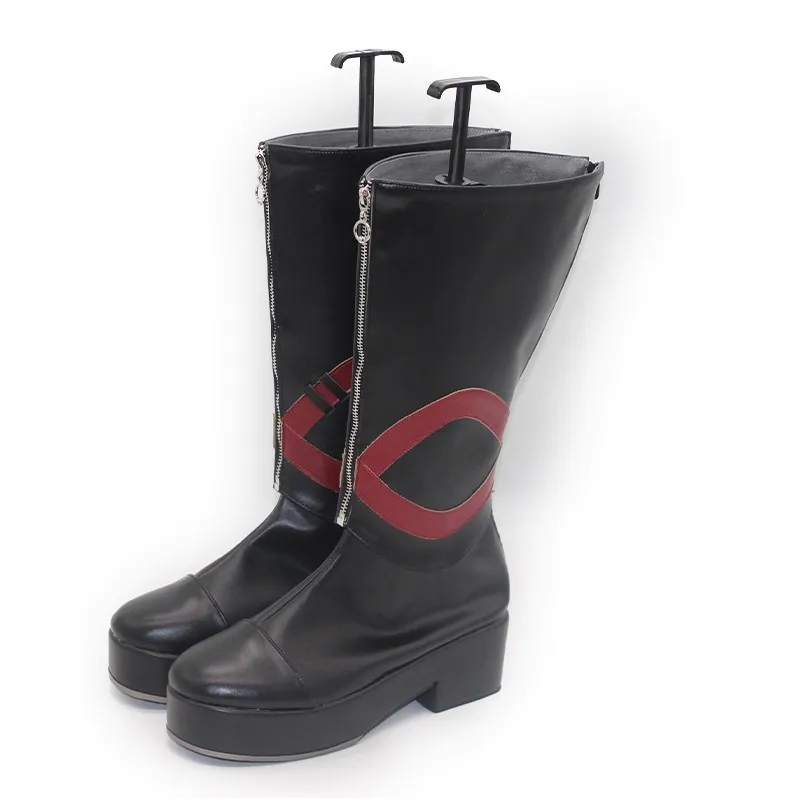 Game Pretty Derby Fenomeno Cosplay Schoenen Laarzen Super Creek Vrouwen Zwarte Laarzen Aangepaste Halloween Party Carnaval Rollenspel Schoen