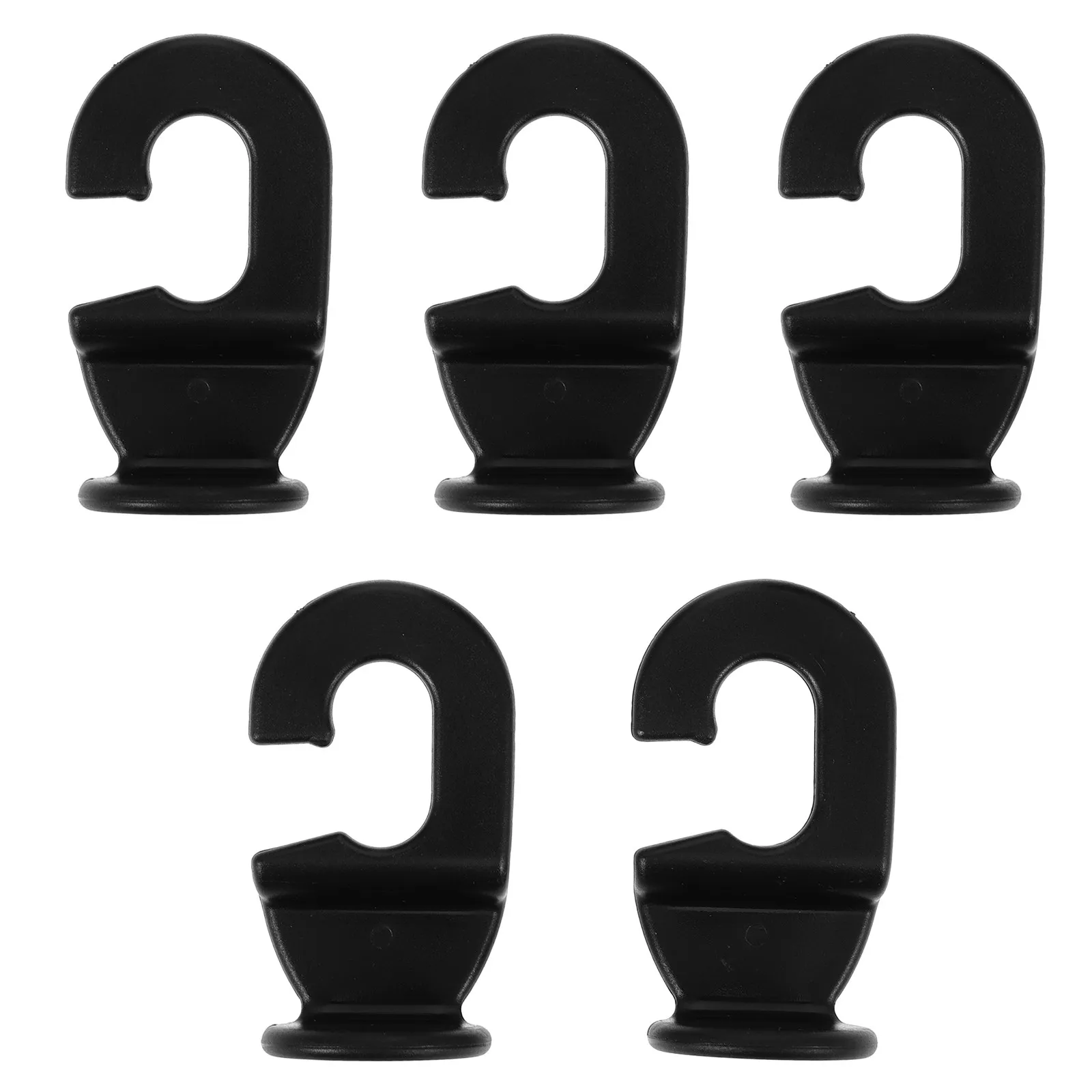 

5Pcs Car Seat Hook Black ABS Backseat Organizer Hanger for Handbag Purse Shopping Bag Car Headrest Storage Multi Functional