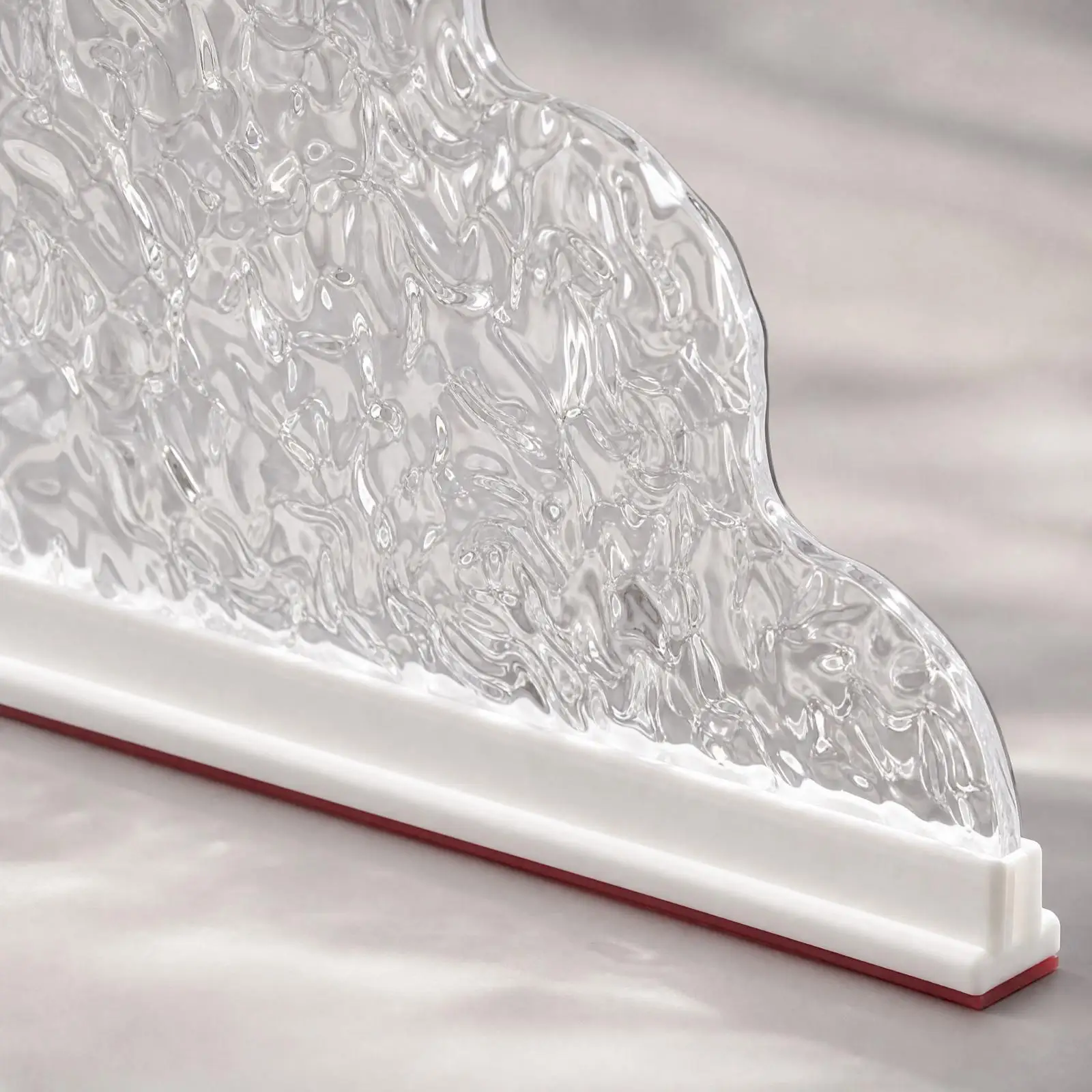 2 Pieces Acrylic Water-Spray Guard Panel Spray Guard with Silicone Strip Waterproof Bathtub Water for Washroom Sink, Countertop