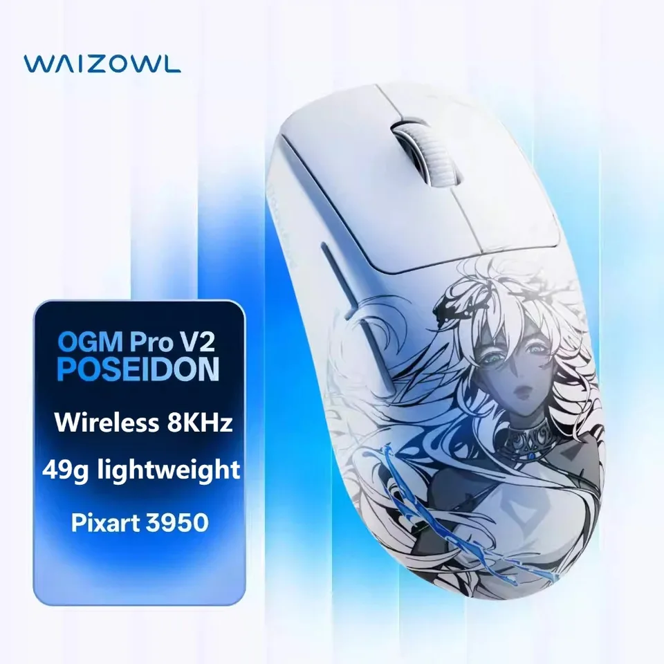 Waizowl OGM Pro V2 Mouse Lightweight Esports Tri-Mode Wireless